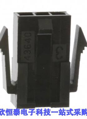 0436400300连接器 《 CONN PLUG 3POS 3MM SGL PANEL MNT    》