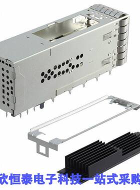 2299940-3连接器 《 CONN ZQSFP+ RCP 2X1 HSINK 76P RA    》