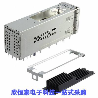 2299940-3连接器 《 CONN ZQSFP+ RCP 2X1 HSINK 76P RA    》