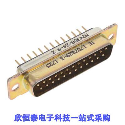 1757829-3连接器 《 CONN D-SUB PLUG 25POS VERT SLDR    》