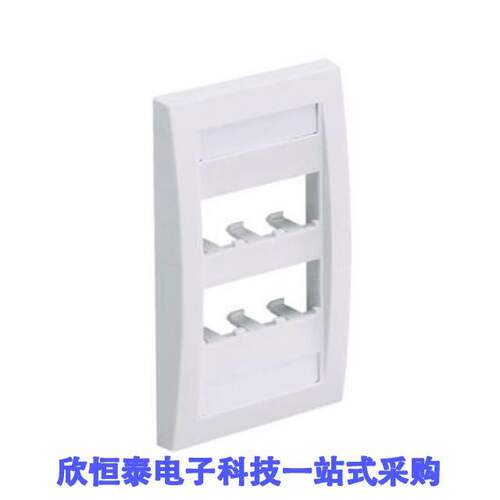 CFPE6IGY连接器 《 FACEPLATE, 6 PORT, SINGLE GANG,    》