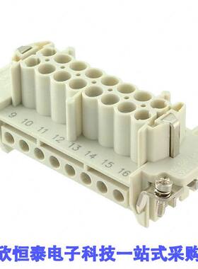 0936010263连接器 《 16P + PE FEMALE INSERT 16A 500V/    》