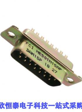 DAM15P连接器 《 CONN D-SUB PLUG 15P SLDR CUP    》