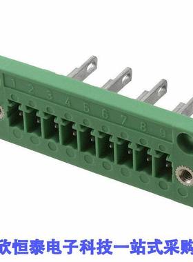 1829400连接器 《 TERM BLK HEADER 9POS GREEN    》
