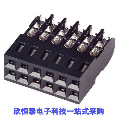 5-102393-4连接器 《 CONN RCPT 12P IDC 26-30AWG GOLD    》