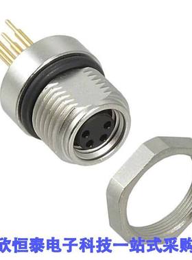 1694376连接器 《 CONN RCPT FMALE 4POS GOLD SOLDER    》