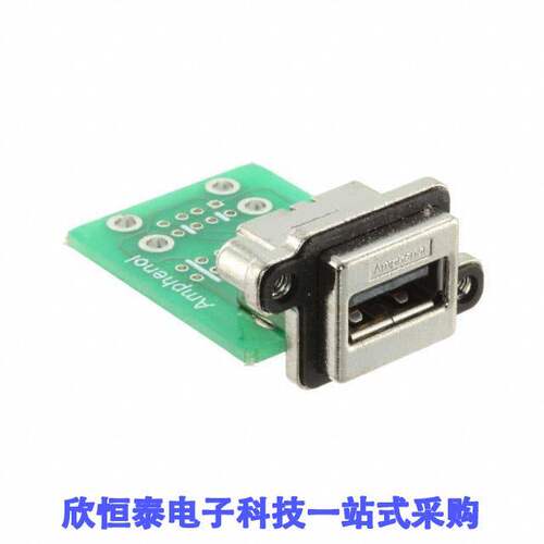MUSBAA11M0连接器 《 CONN RCP USB2.0 TYPEA 4P PNL MNT    》