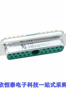 09693017211连接器 《 CONN D-SUB RCPT 21P SLDR CUP    》