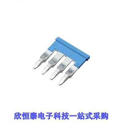 P2RVM-040S连接器 《 JUMPER TERM BLK 4POS FLAT PIN    》