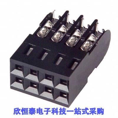 5-102393-2连接器 《 CONN RCPT 8POS IDC 26-30AWG GOLD    》