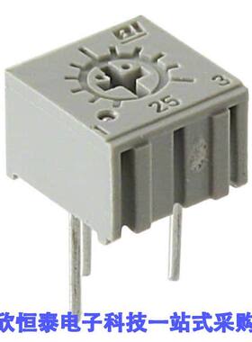 25PR50KLF电位计 《 TRIMMER 50K OHM 0.5W PC PIN TOP    》
