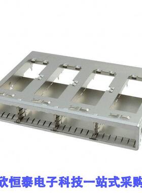 2007667-1连接器 《 CONN QSFP+ CAGE 1X4 PRESSFIT R/A    》