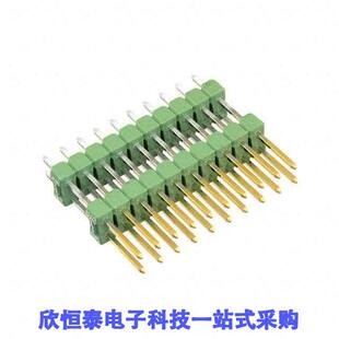 0.1 0连接器 STA 20POS HDR CONN 829315