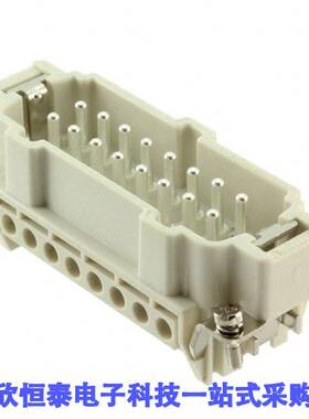 0936010273连接器 《 16P + PE MALE INSERT 16A 500V/UL    》