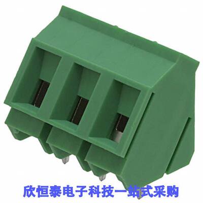 1733732连接器 《 TERM BLO【 3POS 35DEG 7.62MM PCB    》
