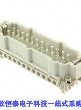 0936010307连接器 《 24P+PE MALE INSERT 16A 500V/UL60    》