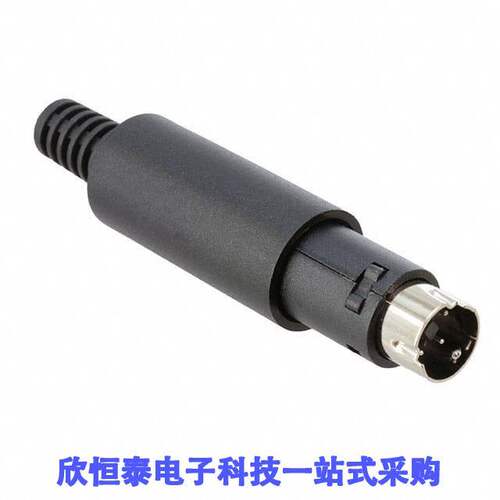 MDP-003连接器 《 CONN PLUG MALE MINI DIN 3PS SLVR    》