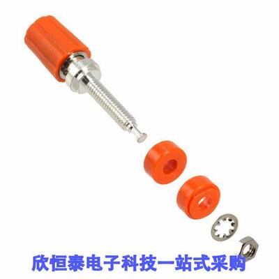 3760-3连接器 《 CONN BIND POST KNURLED ORANGE    》