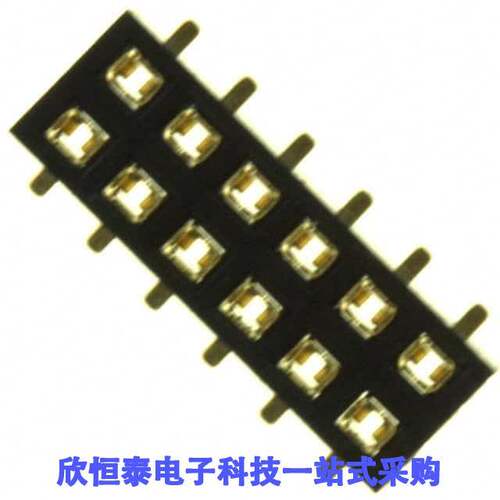 NPPN062GFNP-RC连接器 《 CONN HDR 12POS 0.079 GOLD SMD    》