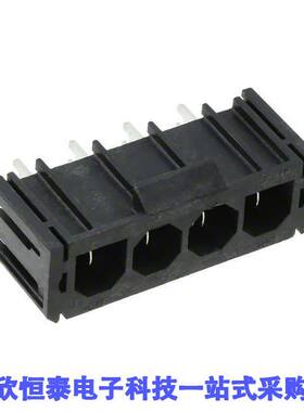 0431601104连接器 《 CONN HDR 4POS 7.50MM R/A SLDR    》