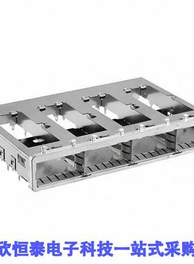 2007668-1连接器 《 CONN QSFP+ CAGE 1X4 PRESSFIT R/A    》