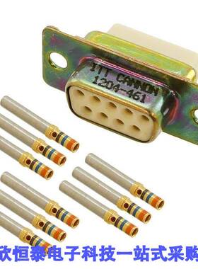 DEMAM-9S连接器 《 CONN D-SUB RCPT 9P PNL MNT CRIMP    》