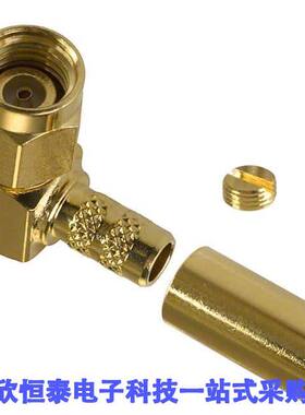 132122RP连接器 《 CONN RPSMA PLUG R/A 50OHM SOLDER    》