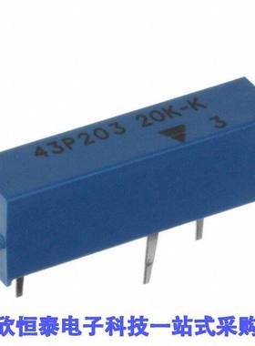 M43P203KB40电位计 《 TRIMMER 20KOHM 0.75W PC PIN SIDE    》