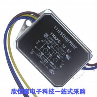LINE FILTER MNT CHASS 07滤波器 10A FN2060 250VAC