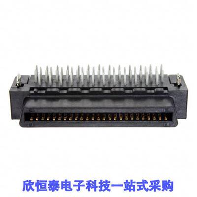 1734037-5连接器 《 CONN BTB RCPT 50POS R/A SOLDER    》