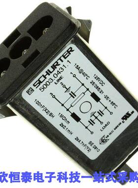 5003.0431.1连接器 《 PWR ENT RCPT 125VDC 15A PANEL QC    》