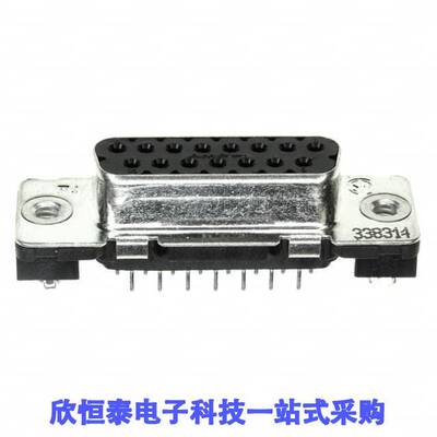 1-338314-2连接器 《 CONN D-SUB RCPT 15POS VERT SLDR    》