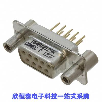 164A12129X连接器 《 CONN D-SUB RCPT 9POS VERT SOLDER    》