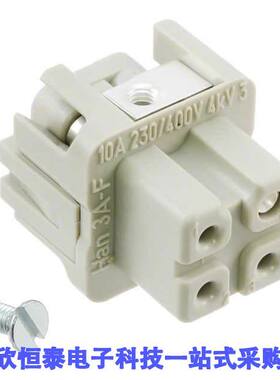 09200032711连接器 《 INSERT FEMALE 3POS+1GND SCREW    》