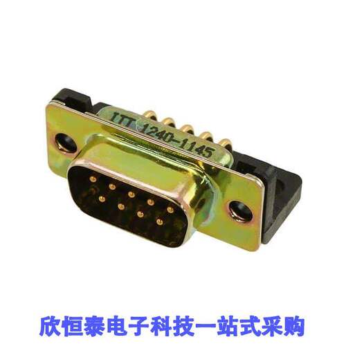 DEMM-9P-L连接器 《 CONN D-SUB PLUG 9POS R/A SOLDER    》