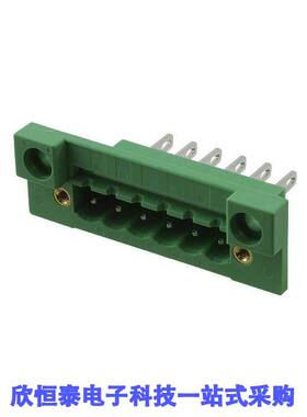 0710219连接器 《 TERM BLK HEADER 6POS GREEN    》