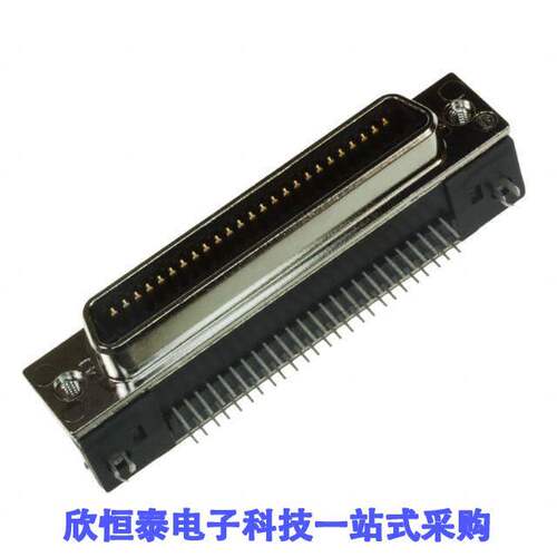 5557932-1连接器 《 CONN SCSI RCPT 50POS R/A SOLDER    》
