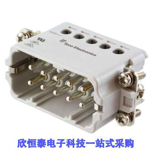 1-1103414-1连接器 《 INSERT MALE 10POS+1GND SCREW    》