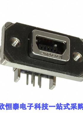 MUSBE151M0连接器 《 CONN RCPT USB2.0 MINI AB PCB R/A    》