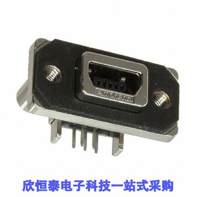 MUSBE151M0连接器 《 CONN RCPT USB2.0 MINI AB PCB R/A    》