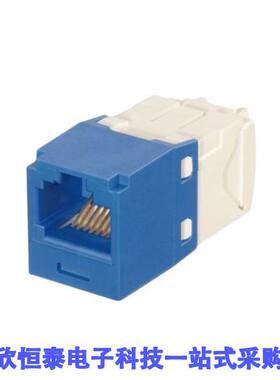 CJK688TGBU连接器 《 MINI-COM KEYED MODULE, CAT 6, UT    》