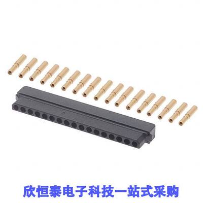 M80-8981705连接器 《 CONN RCPT 17POS CRIMP 24-28AWG    》