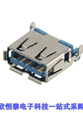 AU-Y1006-3连接器 《 CONN RCPT USB3.0 TYPEA 9P SMD RA    》