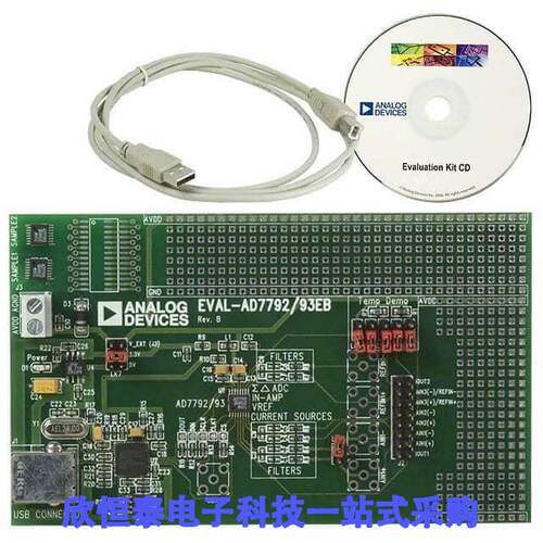 EVAL-AD7793EBZ开发板 《 BOARD EVALUATION FOR AD7793    》