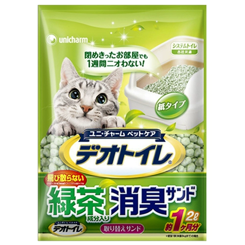 Jialezi Импортированная зеленая чайная бумага кошка песок двойной слой кошачий песок