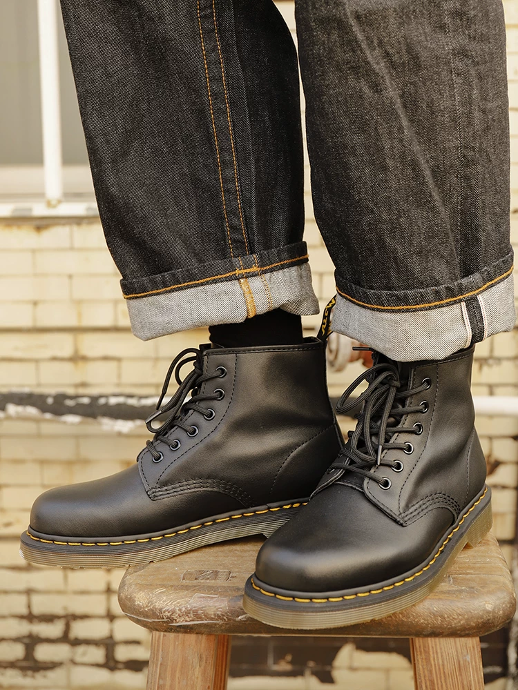 疯家 Martens, low boots, genuine leather