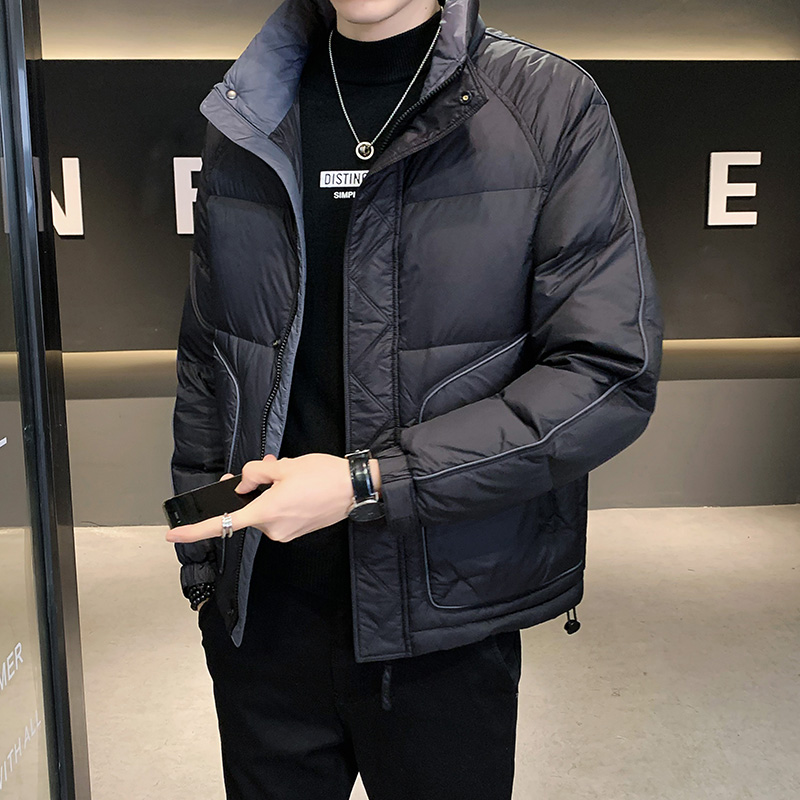 羽绒服男2025年新款潮流帅气轻薄短款潮牌冬装衣服加厚外套男冬季
