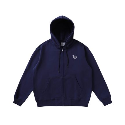 TBRE ARTS「沉睡的维纳斯」简笔画刺绣连帽卫衣直拉休闲拉链帽衫