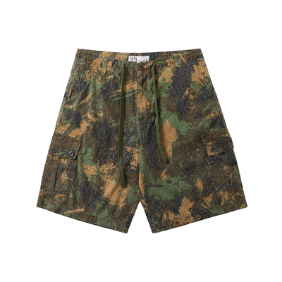 TBRE迷彩工装美式五分裤中裤短裤