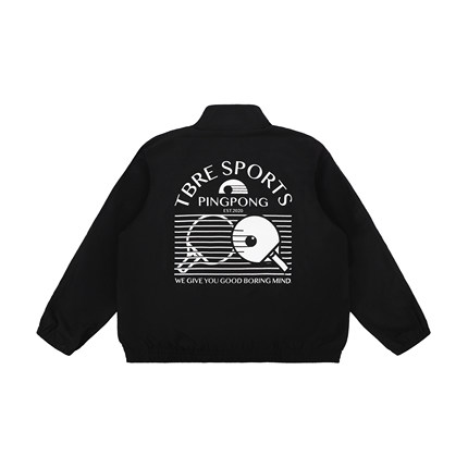 TBRE SPORTS「乒乓」主题半拉链夹克套装上衣
